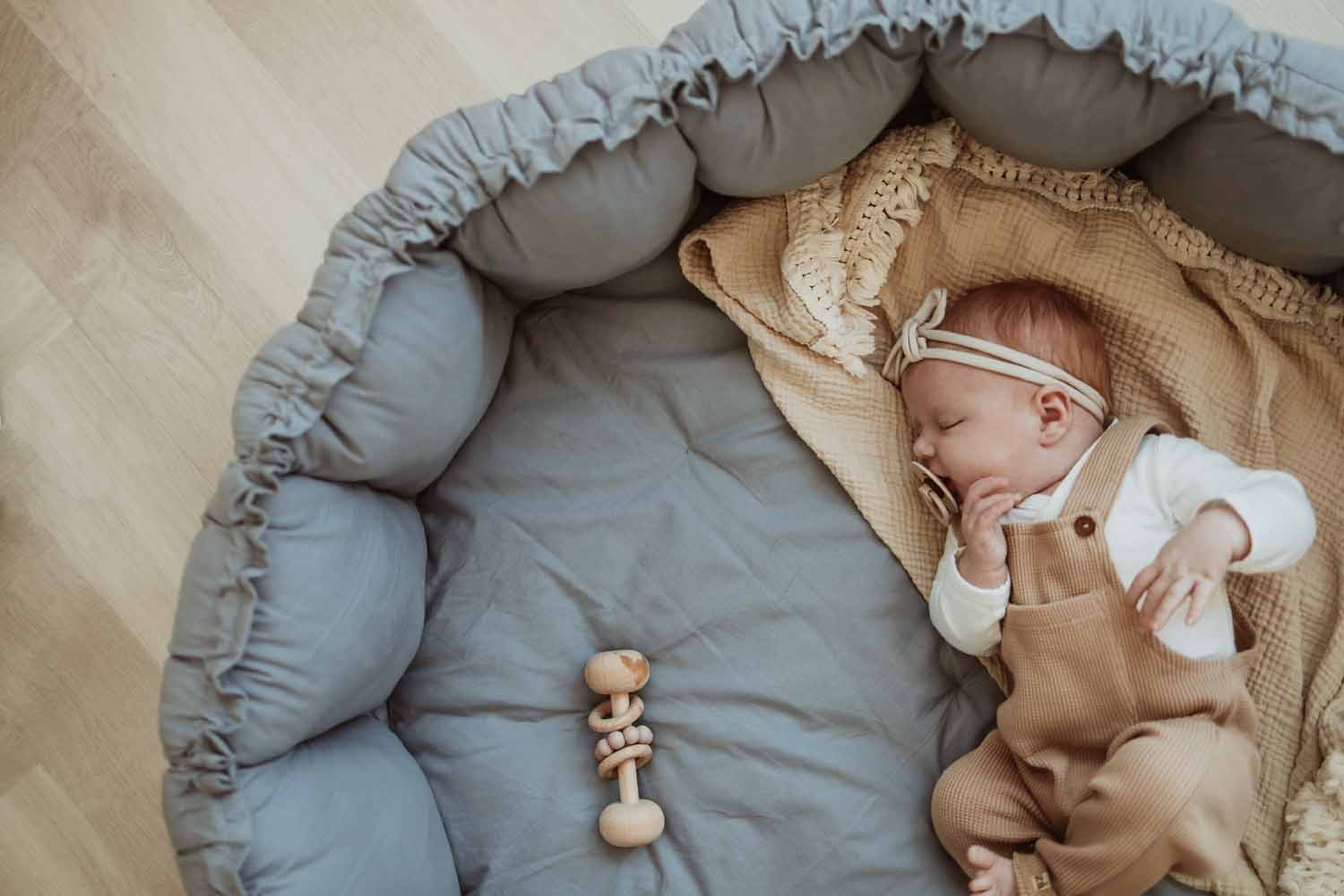 Billede af Babynest til Sansegyngen - Blå